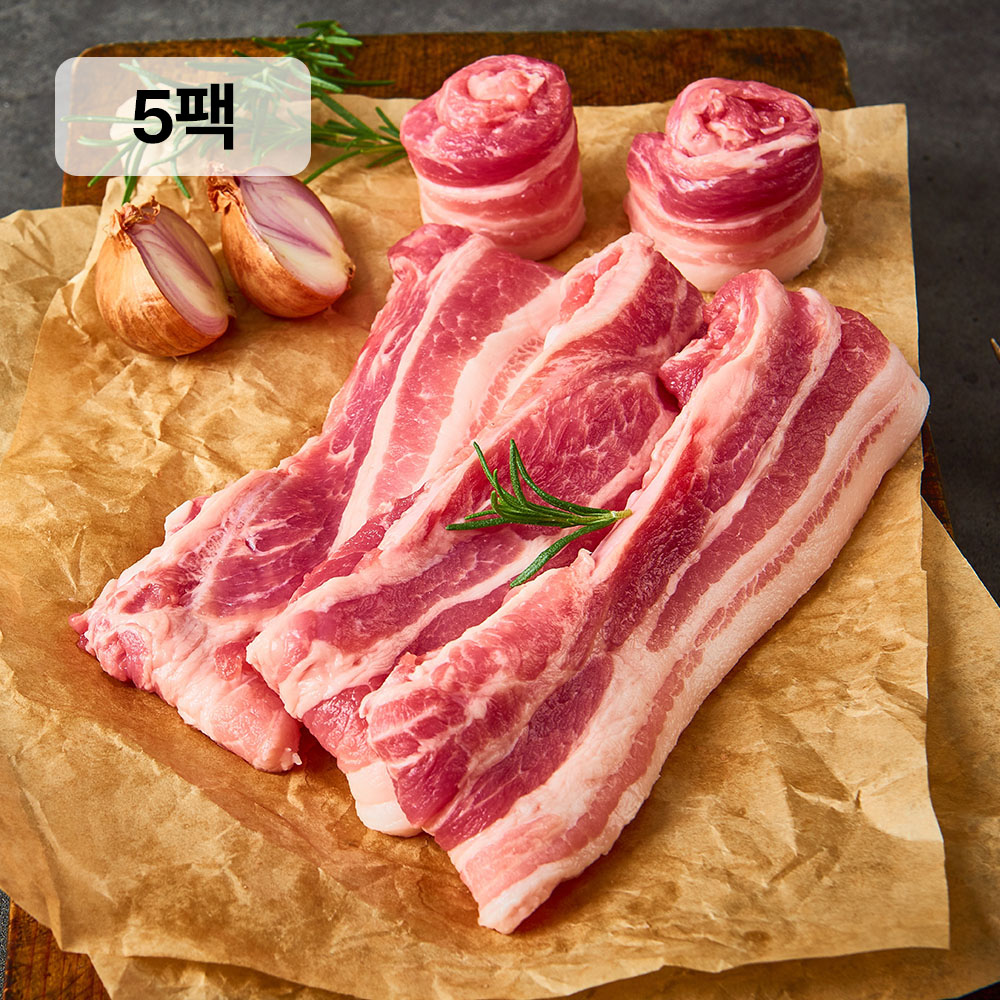 [파파네정육점] 수입산 삼겹살 냉동 수입 냉삼 냉동삼겹 5kg, 1개