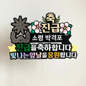 육군 군인 군대 축하 전역 진급 토퍼 남편 선물 실사용 후기 | 효과 있을까? - 상품 이미지 1