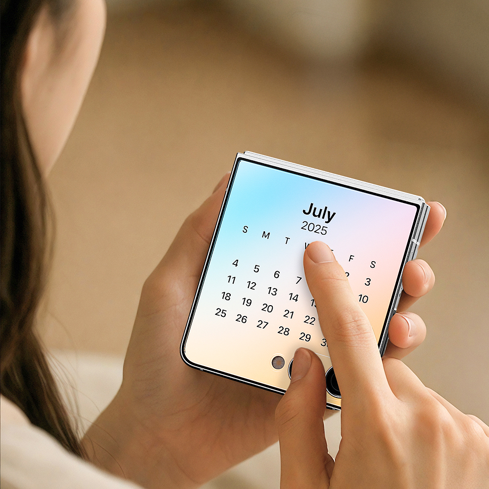 빅쏘 2.5CX 지문인식 강화유리 액정보호필름 갤럭시Z 플립7, 2매입