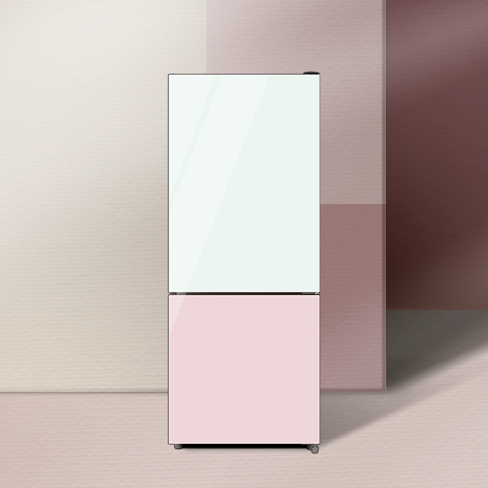 하이얼 아쿠아 글램글라스 스마트 콤비 냉장고 HRP176MDWP 172L 핑크