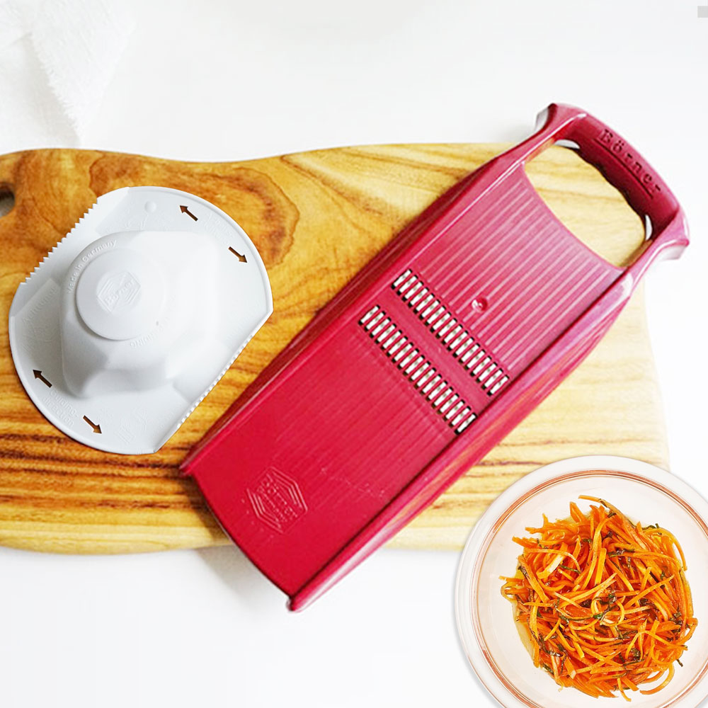 [N단독구성]베르너 로코 그레이터+안전홀더 SET 당근라페 샌드위치 샐러드 키토김밥 채칼