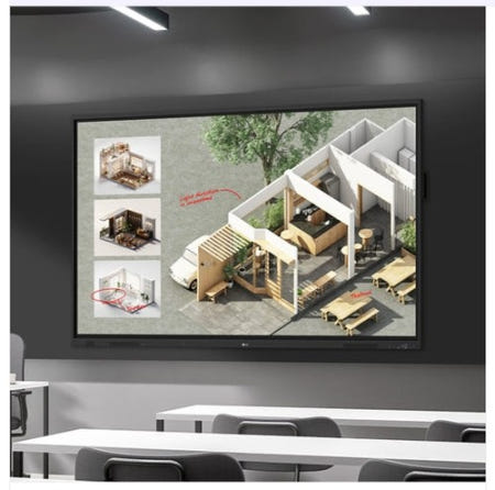 LG전자 LG 전자칠판 105TR5WP 105인치 미러링 화면공유 학원 수업 학교 강의 사무실 회의 25년신모델
