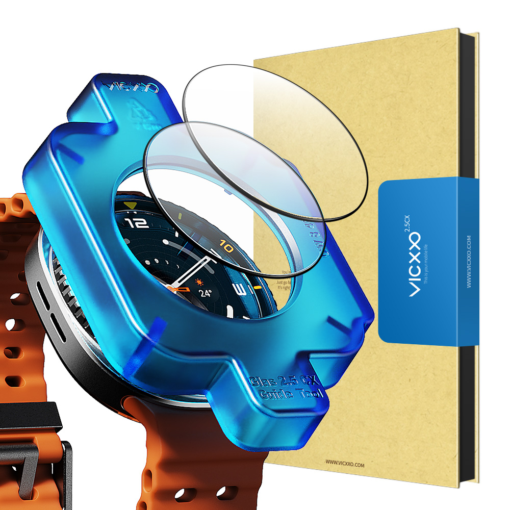 빅쏘 갤럭시워치8 클래식 강화유리 필름 2매