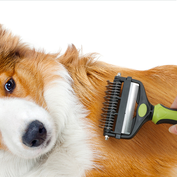 쭈쭈야 강아지빗 고양이 올케어 털갈이 빗 죽은털 엉킨털 헤어볼 디매팅 일자 브러쉬 대형견