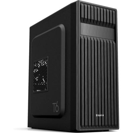 [해외]잘만 T6 ATX 미드 타워 컴퓨터 PC 케이스, 사전 설치된 120mm 팬, 5.25 ODD, USB 3.0, 패턴 메시 디자인, 게임 워크스테이션용 mATX ITX, 블
