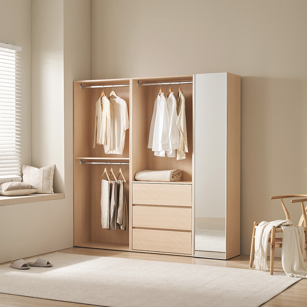 레이디가구 이안 드레스룸 1200 B세트 시스템장 - 상세 이미지 5