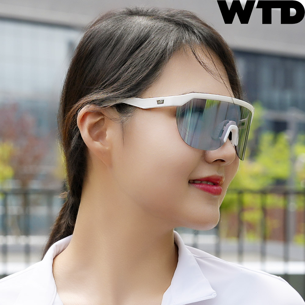 WTD 루나 변색 미러 고글 골프 자전거 러닝 테니스 스포츠 선글라스 - 상세 이미지 3