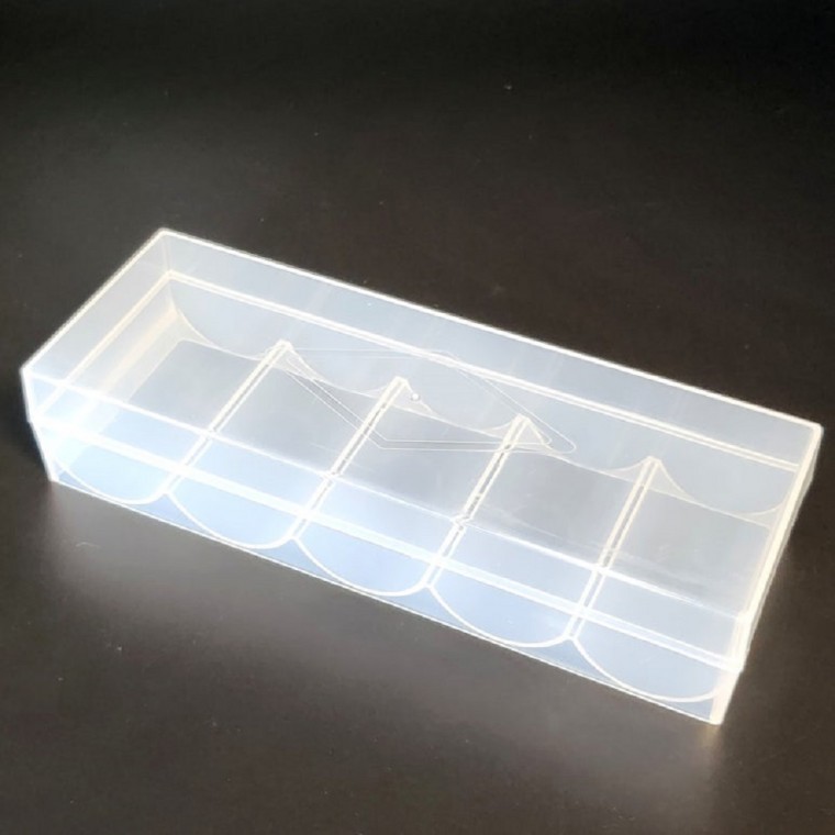 뚜껑형 포커칩 100PCS 보관 투명케이스 홀덤칩 카지노칩 - 메인 이미지