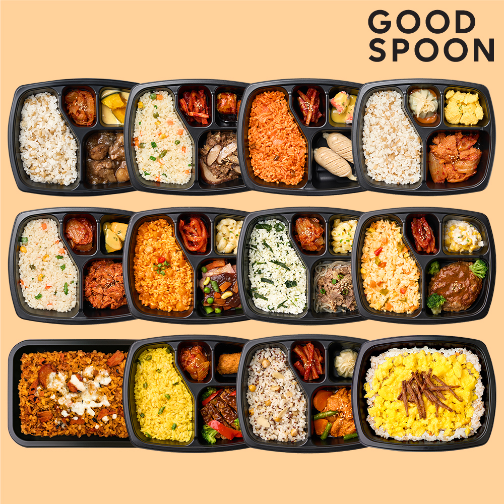굿스푼 맛있는 다이어트 식단 고기많은 12종 12팩 정기배송 냉동 도시락 배달 직장인