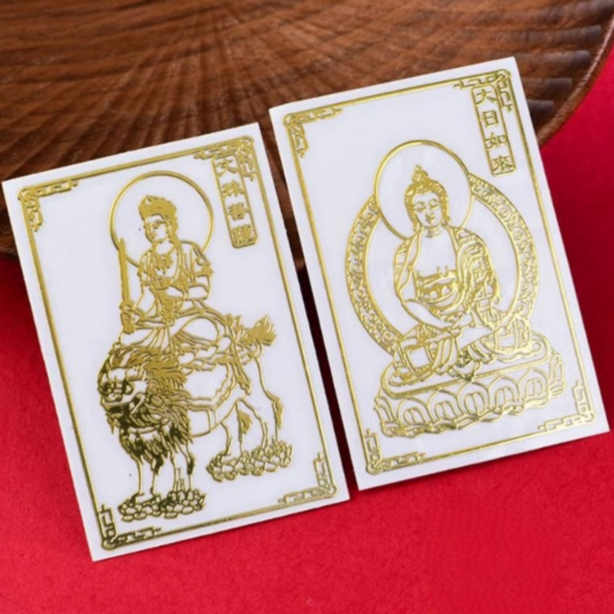 십이지신 띠별 8대 수호신 부처님 보살 금박 메탈 스티커 부적 불교 삼재 액막이 굿즈 이미지 3