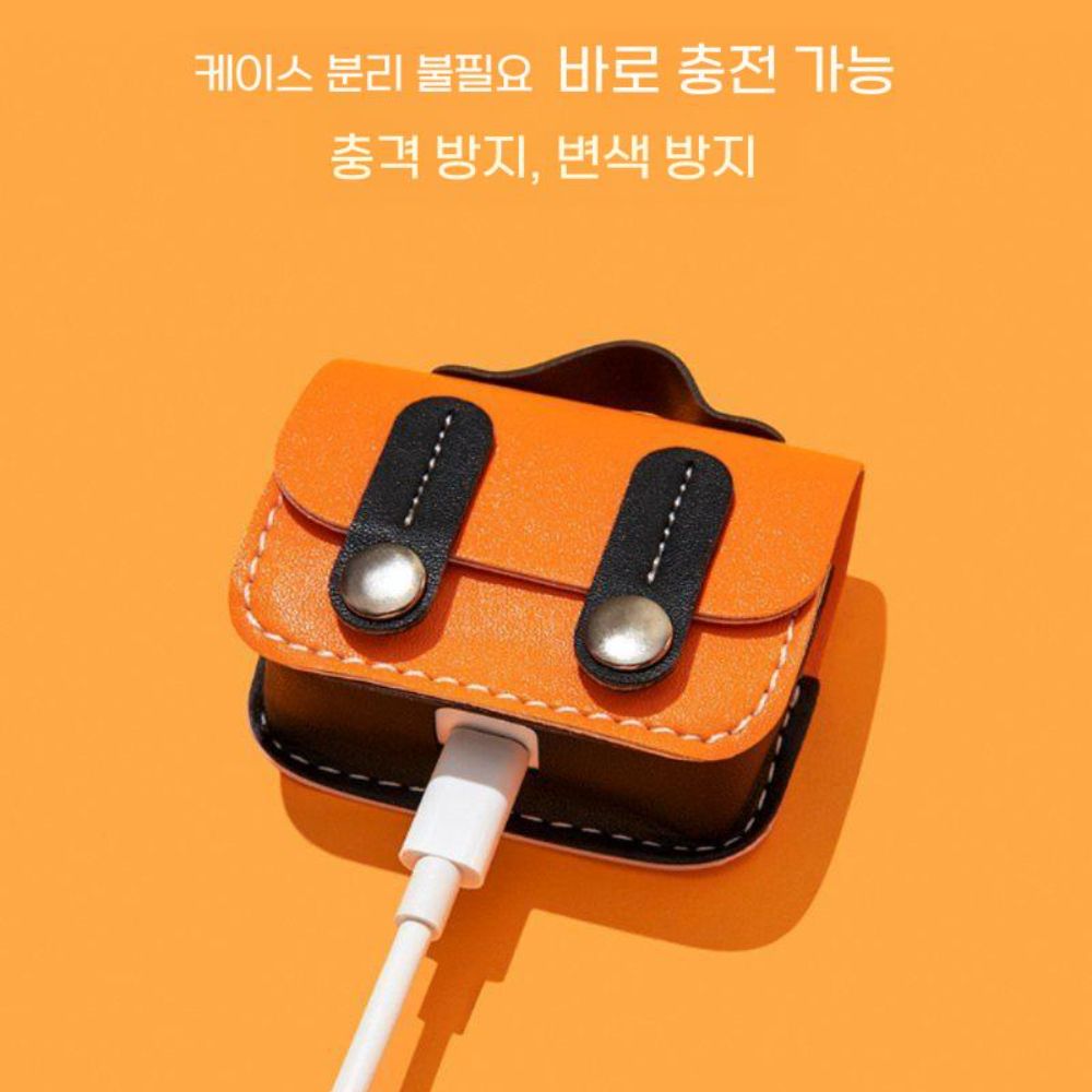 레드미 버즈6 프로 케이스 수납 파우치 잠금 가죽 커버 가방 - 상세 이미지 4