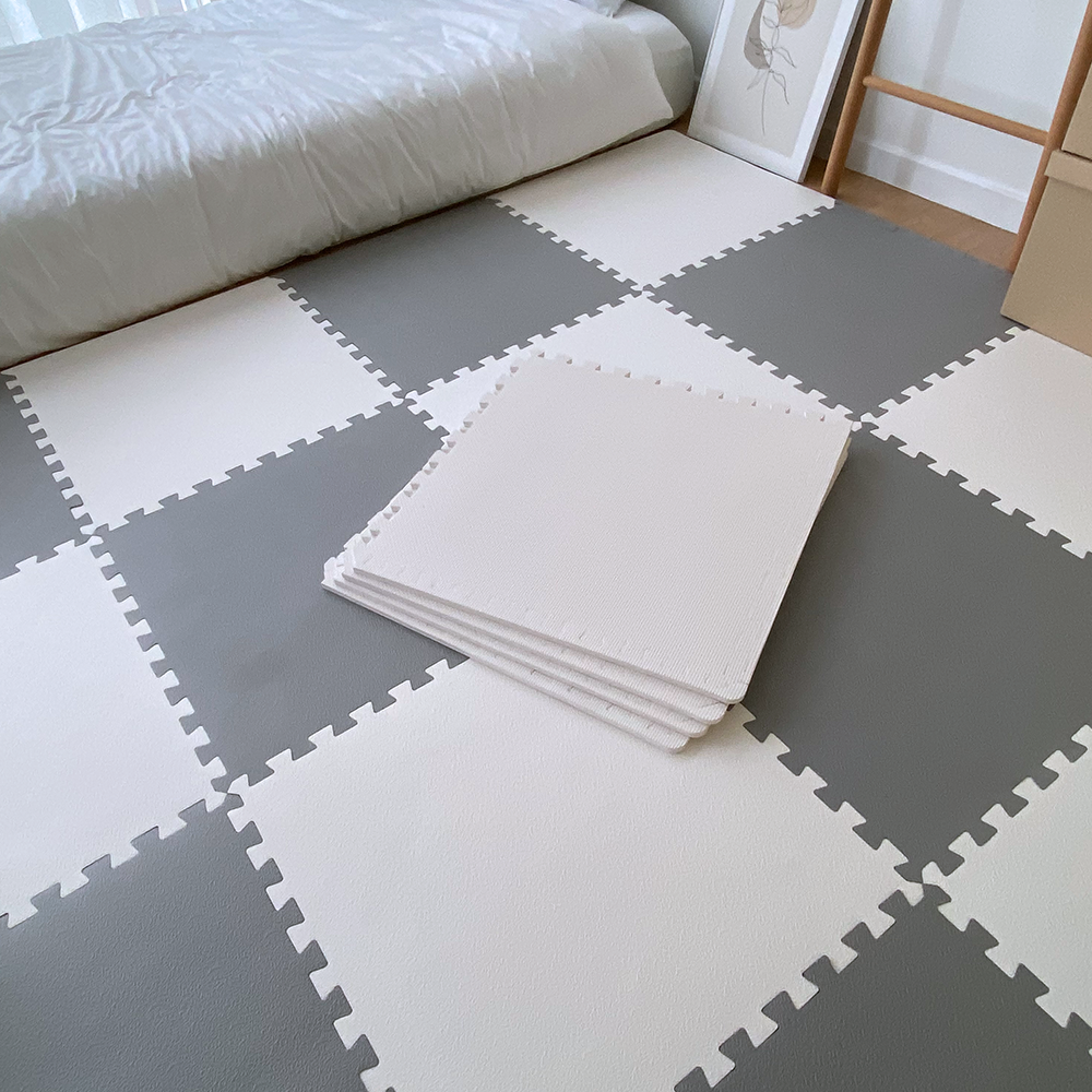 손할매 솔리드 EVA 어린이 퍼즐매트 대형 4P 60cm X 1.2cm 60x60x1.2cm, 아이보리, 4장 - 상세 이미지 5