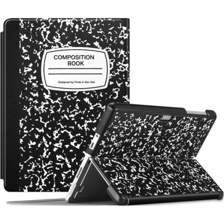 [해외]Microsoft Surface Go 4/3/2/1 (2023/2021/2020/2018) 10인치 태블릿용 핀티 케이스 - 멀티 앵글 하드 쉘 비즈니스 커버, 타입 커버