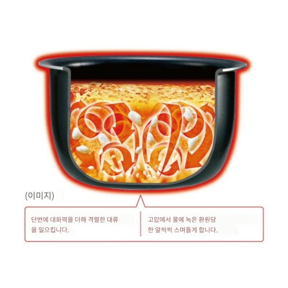 조지루시 압력 IH 전기 밥솥 대화력+고압력 5.5합 + 변압기세트 NW-JC10-BA 일본제 - 상세 이미지 3