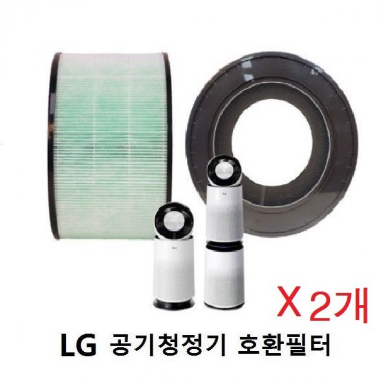 LG공기청정기필터호환 퓨리케어 AS309DSA 2단  좋은 품질 2개셋트 - 상품 이미지