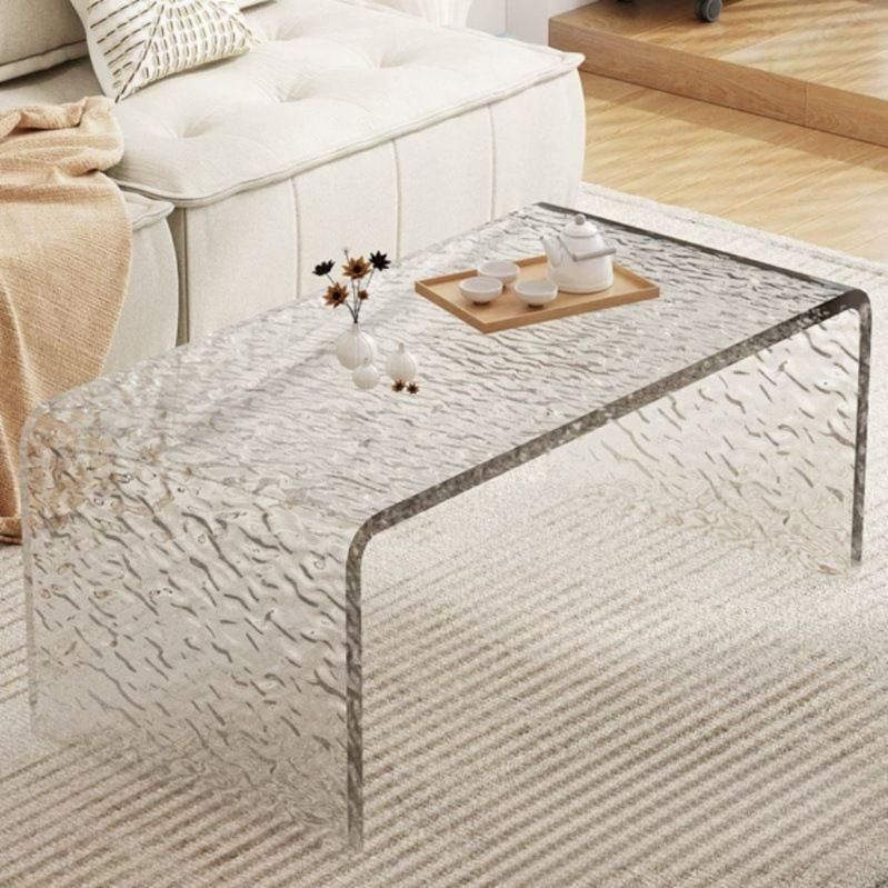 거실 티테이블 물결 아크릴 인테리어 협탁 60x30x30cm 웨이브