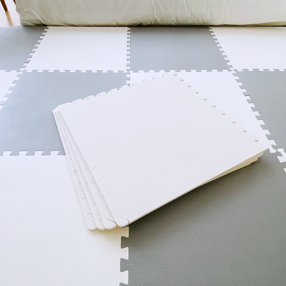 손할매 솔리드 EVA 어린이 퍼즐매트 대형 4P 60cm X 1.2cm 60x60x1.2cm, 아이보리, 4장 - 상세 이미지 4