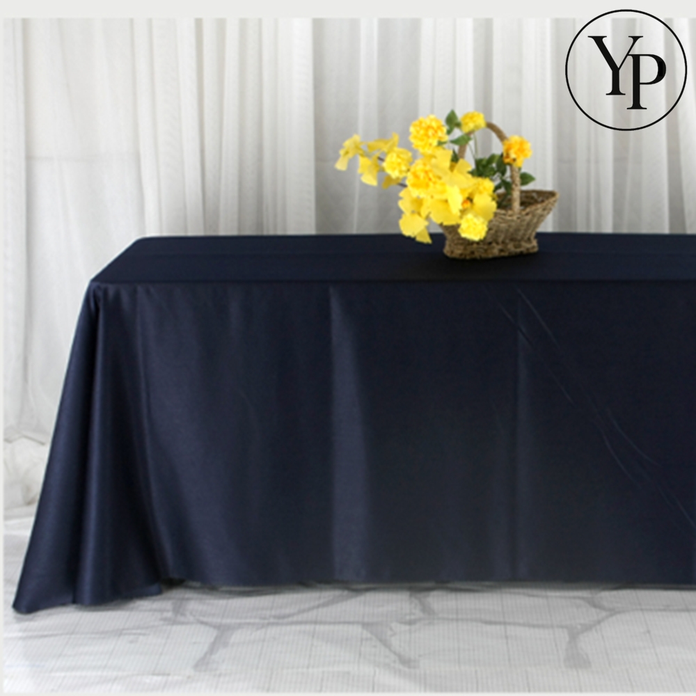 네이비 식탁 테이블보 무지 행사용 커버 협탁보 식탁보천 4인 5인 대형 면 덮개