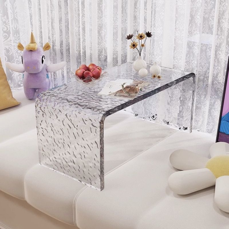 거실 티테이블 물결 아크릴 인테리어 협탁 60x30x30cm 웨이브