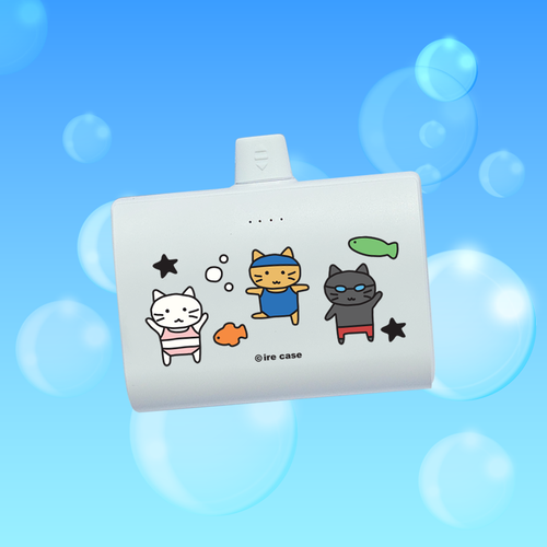PM 수영캣 아이폰 갤럭시 듀얼 도킹 보조배터리 BZ 10000mah - 상세 이미지 2