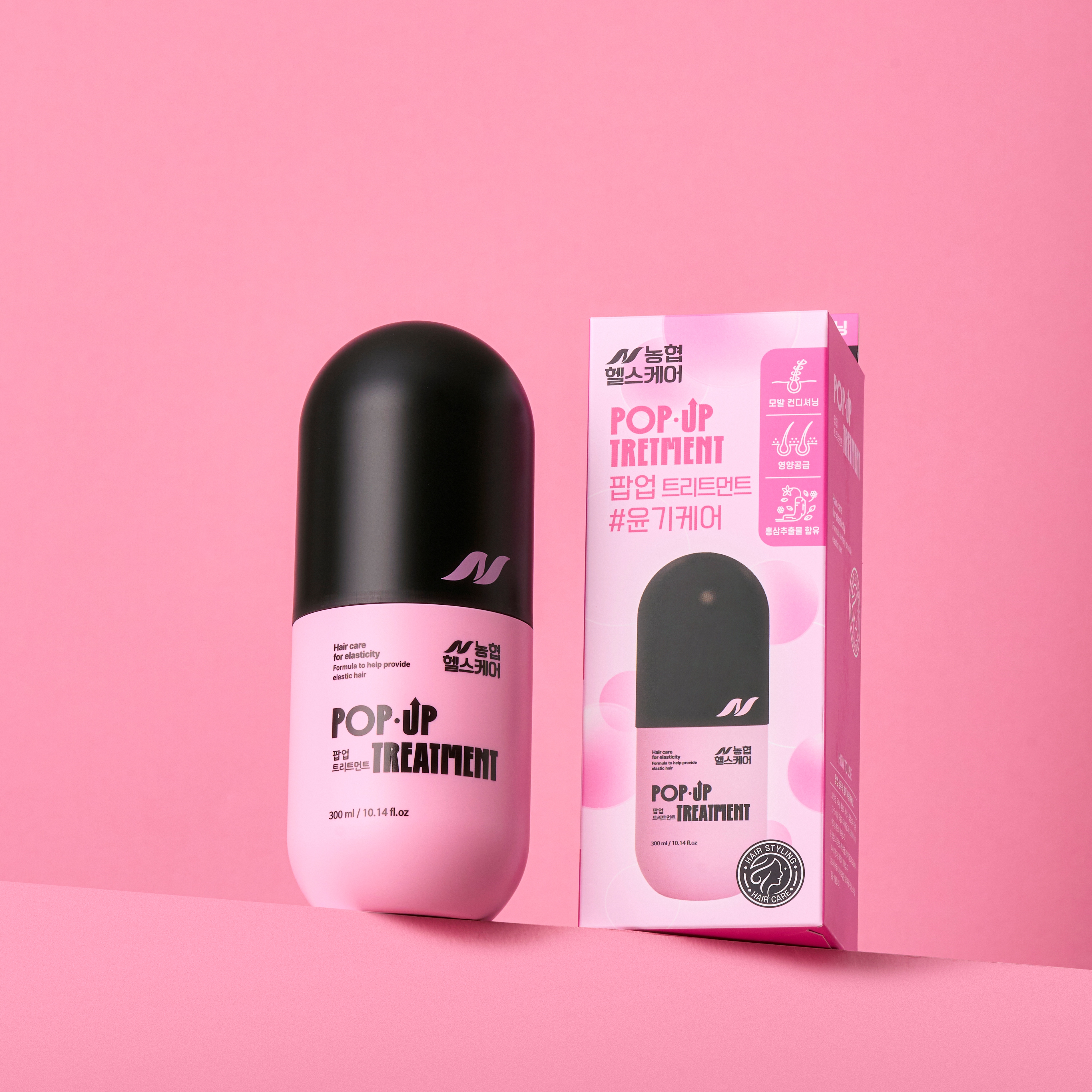 농협헬스케어 팝업샴푸 정수리 앞머리 원형 M자 여성산후탈모 폴리페놀 볼륨 300ml, 1개 - 상세 이미지 3