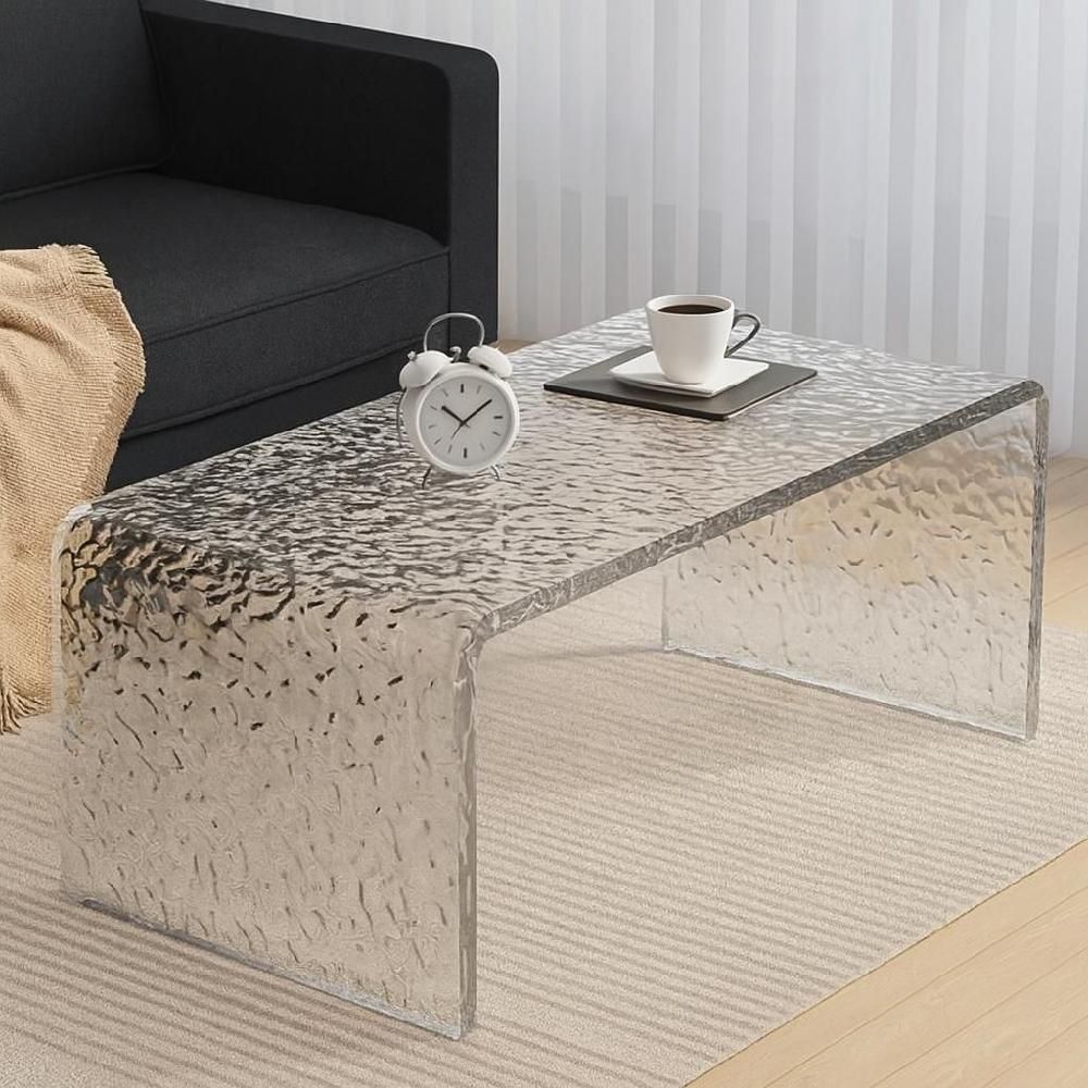 거실 티테이블 물결 아크릴 인테리어 협탁 60x30x30cm 웨이브