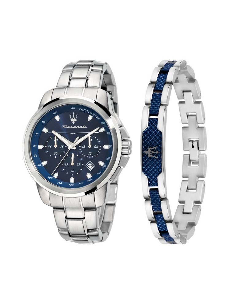 [Italian Design] 마세라티 남자 SUCCESSO 메탈 클래식 손목 패션 방수 야광시계 기획세트