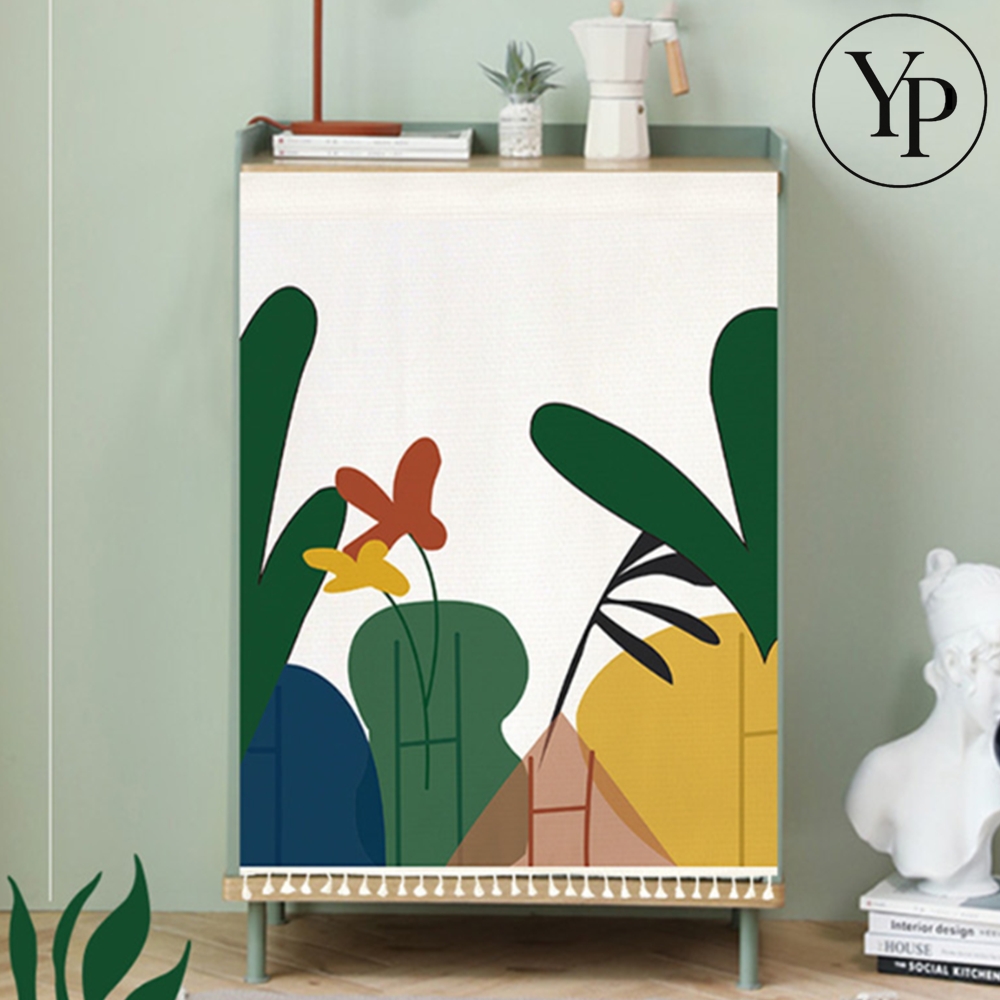 주방 가림막 커튼 미니 조각보 방문 가리개 바란스 공간분리 파티션 가리개