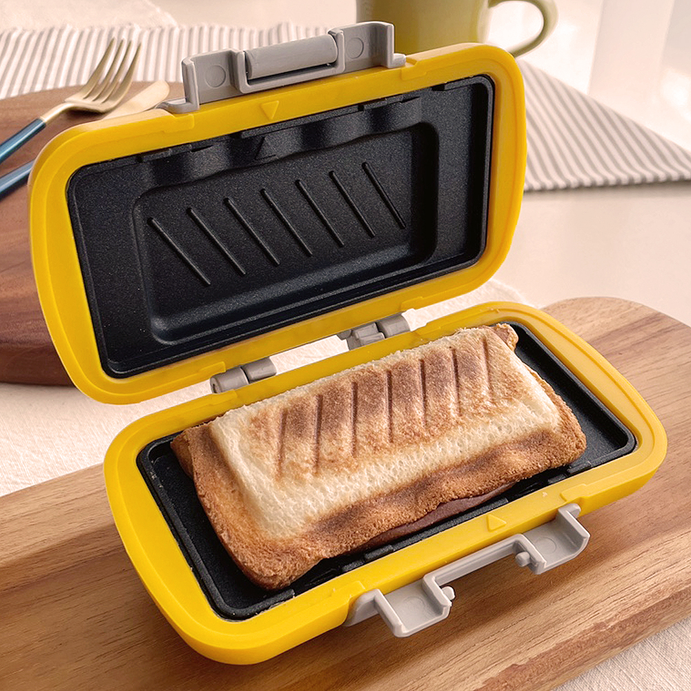 요리즐 포켓토스터 하프 미니 토스트 전자레인지 샌드위치 메이커 프레스 쿠커 양면 그릴팬