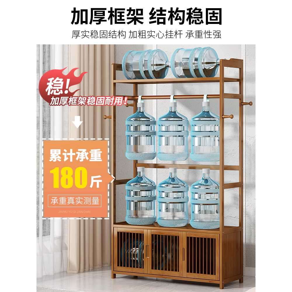 원목 서랍 행거 침실 선반 안방 우드 원룸 스탠드 50cm(더블 드로우+상단 커버) - 상세 이미지 3