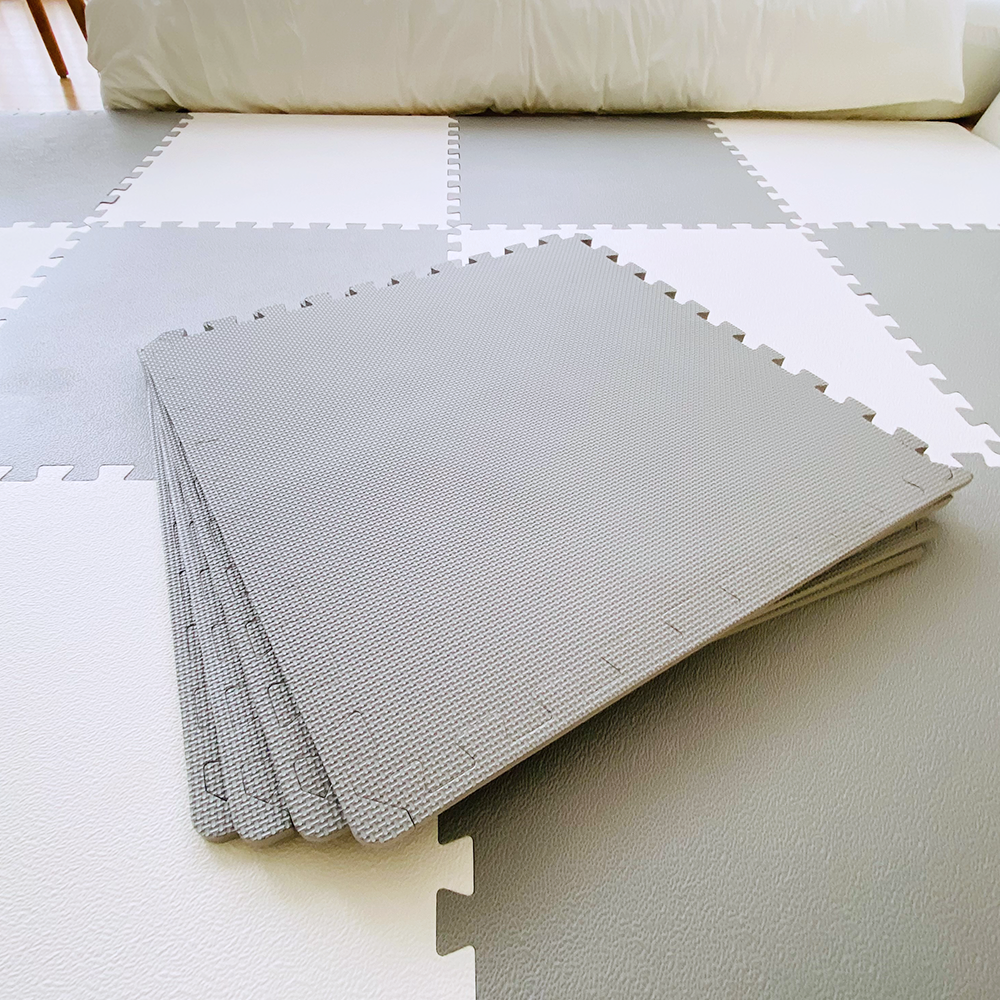 손할매 솔리드 EVA 어린이 퍼즐매트 대형 4P 60cm X 1.2cm 60x60x1.2cm, 그레이, 4장 - 상세 이미지 4