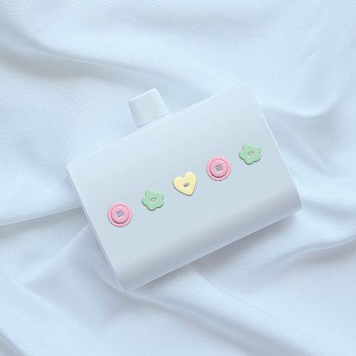 BZ NEW 큐트단추 아이폰 갤럭시 듀얼 도킹 보조배터리 10000mah - 메인 이미지