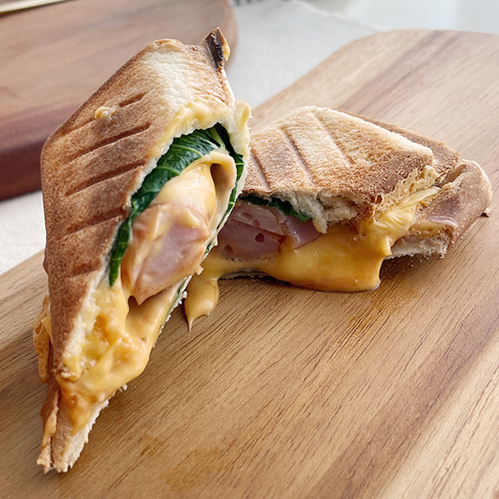 요리즐 포켓토스터 하프 미니 토스트 전자레인지 샌드위치 메이커 프레스 쿠커 양면 그릴팬