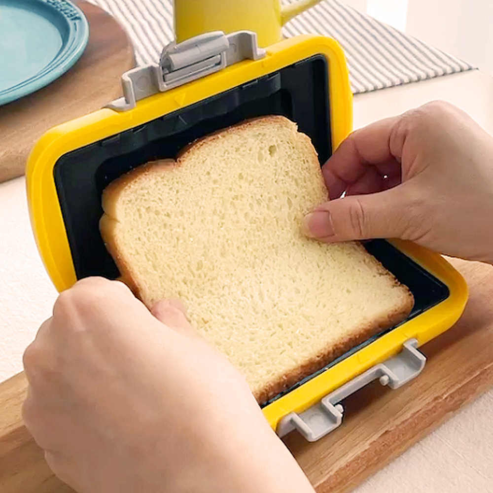 요리즐 포켓토스터 하프 미니 토스트 전자레인지 샌드위치 메이커 프레스 쿠커 양면 그릴팬