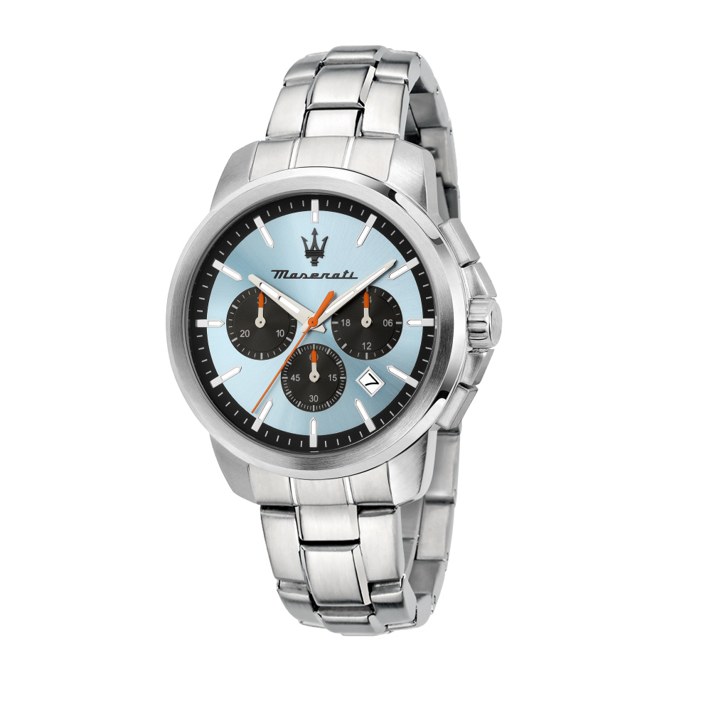 [Italian Design] 마세라티 남자 SUCCESSO 메탈 클래식 손목 패션 방수 야광시계 블루스카이