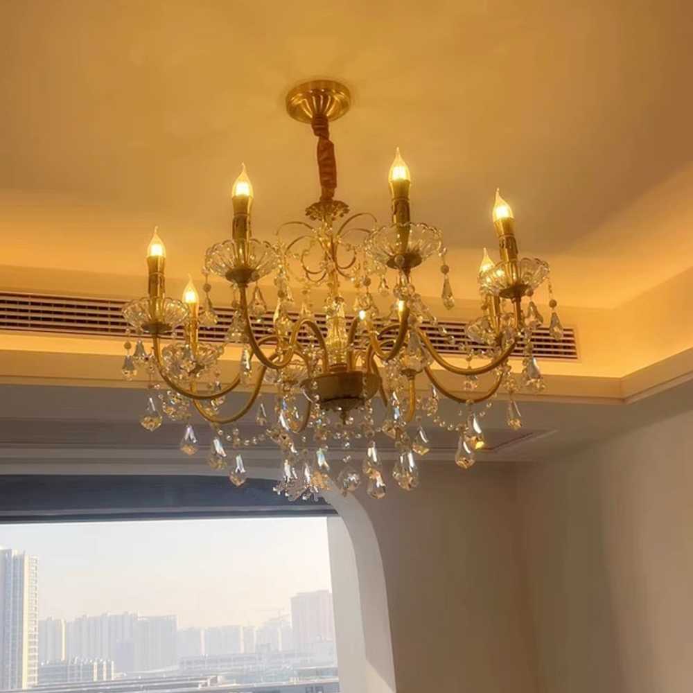 엔틱 샹들리에 매장 카페 레트로 침실 천장등 유럽풍 85cm - 상세 이미지 4