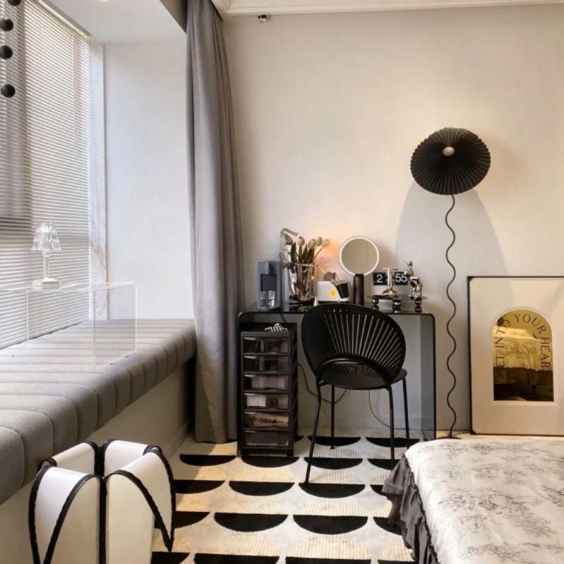 커피 티테이블 튜명 유리 사이드 일자테이블 블랙 60x40x75