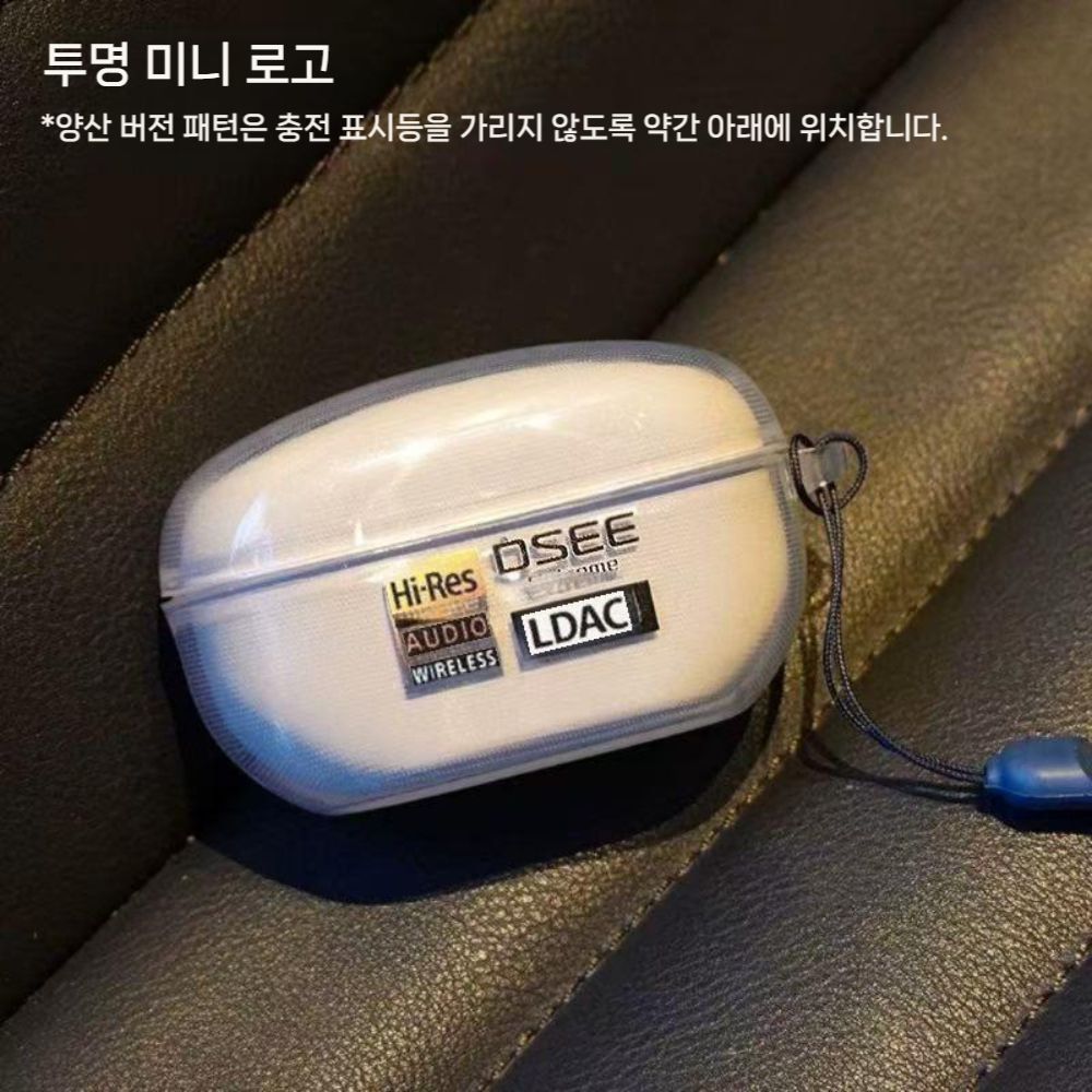 WF1000 XM5 보호 케이스 페인팅 형광 투명 커버 클러치 스트랩 - 상세 이미지 2