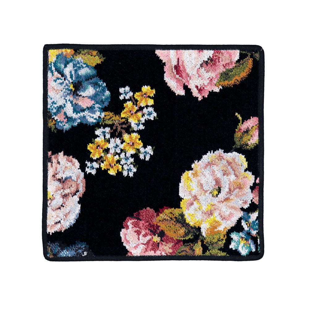 훼이라 로즈드림 페이스타월 블랙 30x30cm 독일직수입 부드럽고 먼지없는 프리미엄 손수건 - 상품 이미지