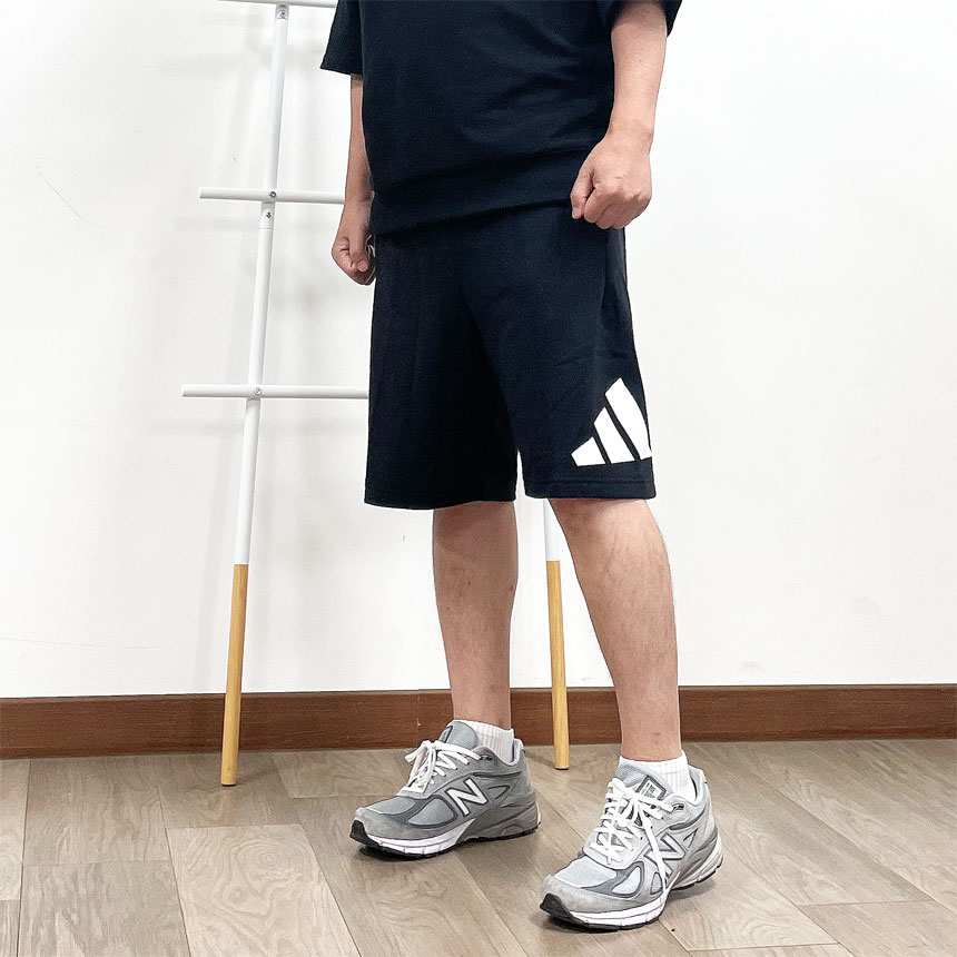 [오늘출발] 아디다스 라운드 플리스 트레이닝 와이드 버뮤다 팬츠 반바지 블랙(JE8956), S - 상세 이미지 3