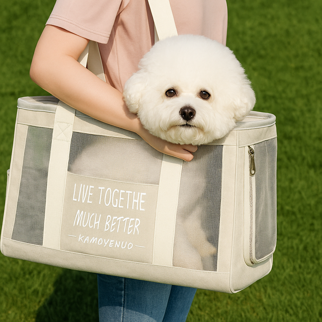 강아지 가방 애견 이동가방 기내용 숄더백 매쉬 고양이 이동장 여름 슬링백