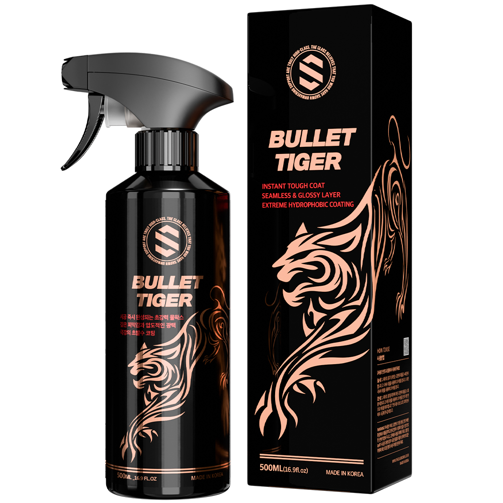 더클래스 불렛 타이거 물왁스 퀵디테일러 유리막코팅제 500ml