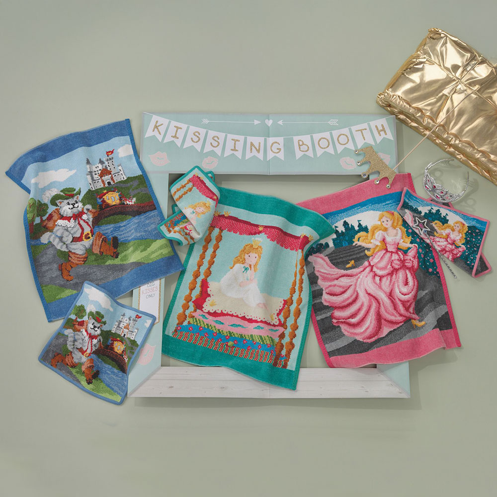 훼이라 완두콩 위의 공주 핸드타월 37x50cm 독일직수입 부드럽고 먼지없는 프리미엄 수건