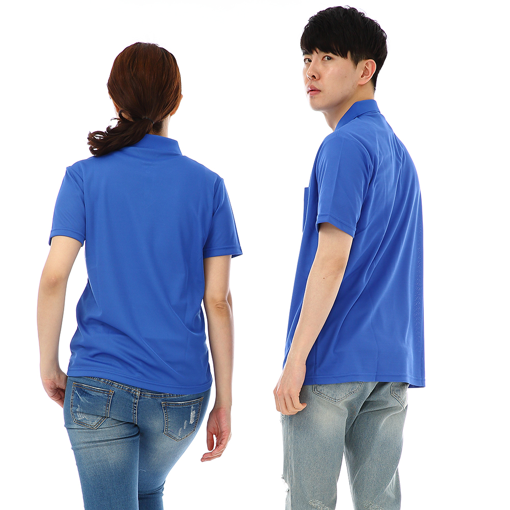 (16color)쿨론딥블루기능성카라 반팔티셔츠 식당 단체 음식점가게티 홀서빙복 - 상세 이미지 5