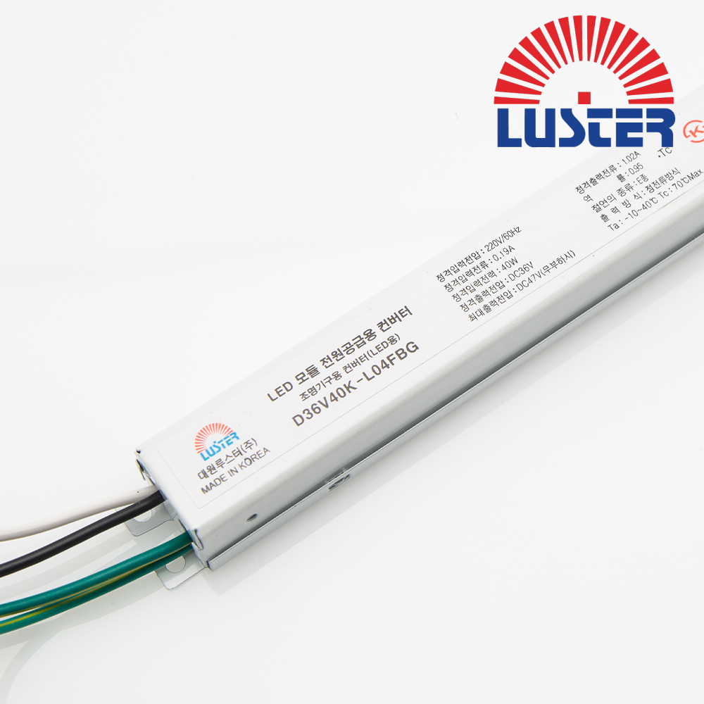 대원루스터 LED 안정기 모듈 조명기구용 LED컨버터 D36V40K-L04FBG 2채널 정방향 - 메인 이미지