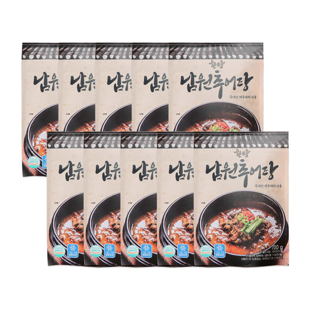 한탕 남원 미꾸라지 기력회복 몸보신 보양식 추어탕, 700g, 10개 - 상품 이미지