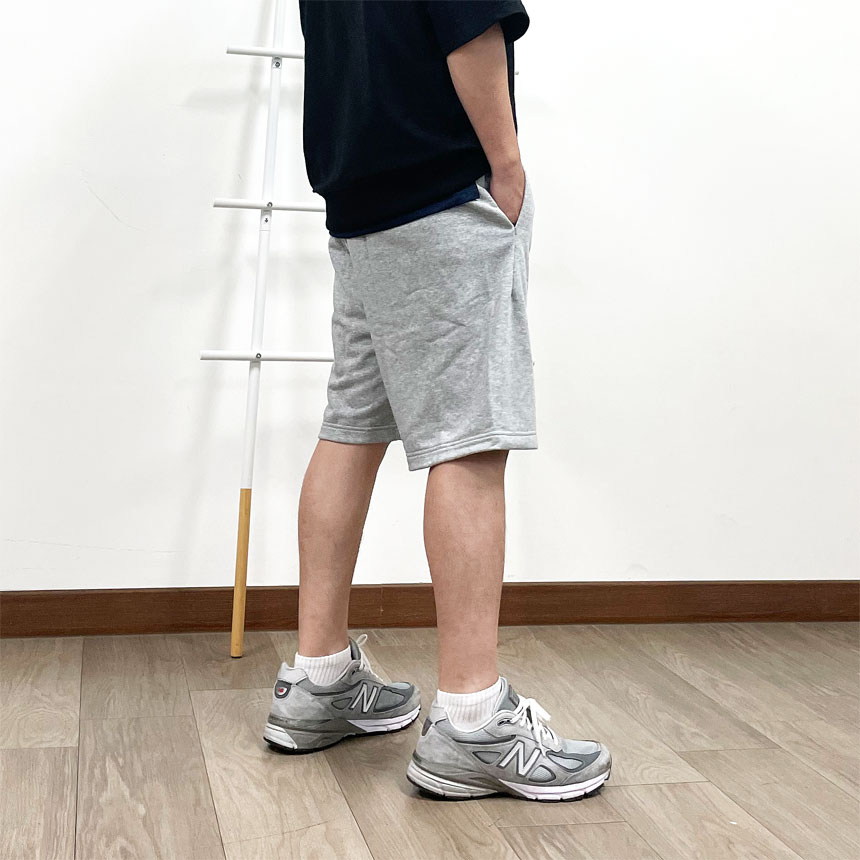 [오늘출발] 아디다스 라운드 플리스 트레이닝 와이드 버뮤다 팬츠 반바지 그레이(JE8957), XL - 상세 이미지 5