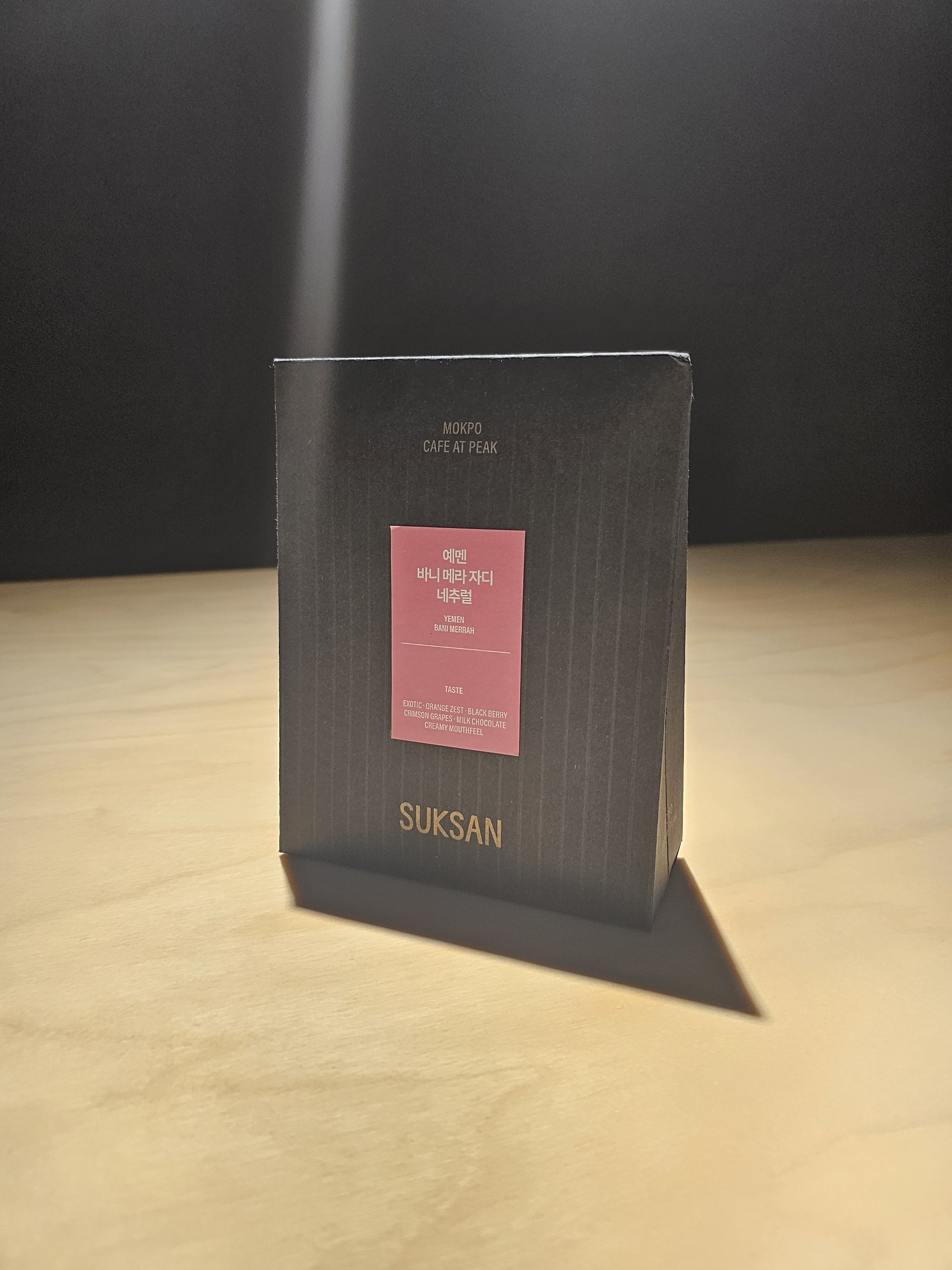 SUKSAN COFFEE 석산카페 예멘 바니 메라 자디 내추럴 100g 홀빈 원두