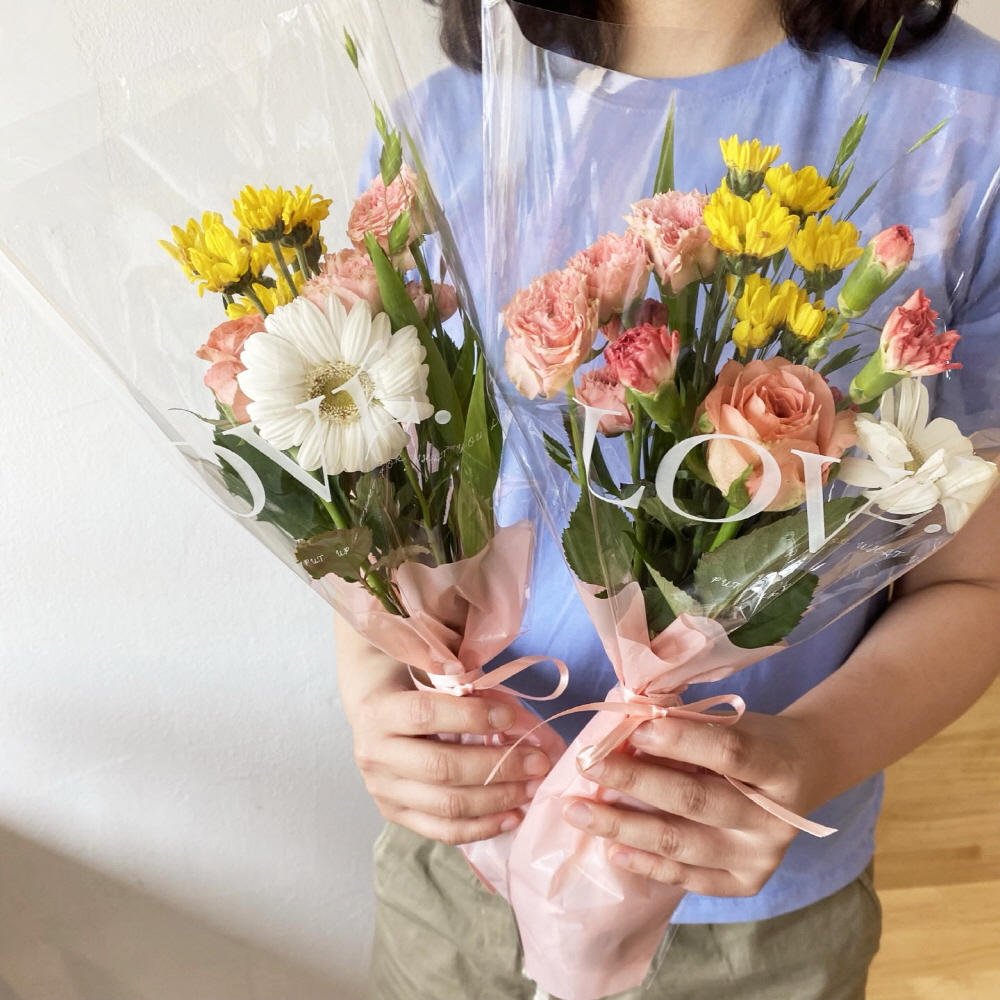 생화 꽃다발 행복한다발 꽃정기구독 꽃배달 싼곳 양재꽃시장 생화택배 이미지 2