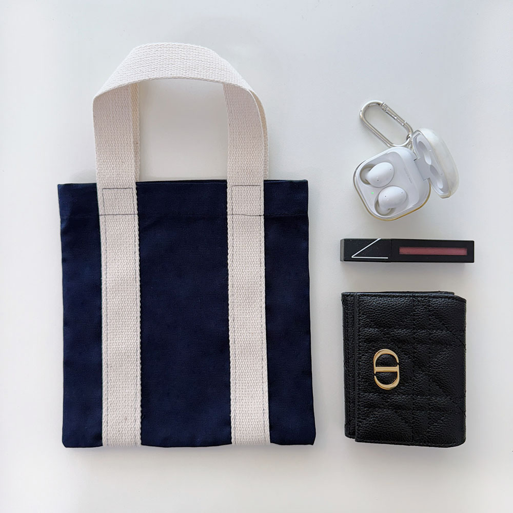 미니토트백 텀블러백 소지품수납 무지 미니손가방 네이비